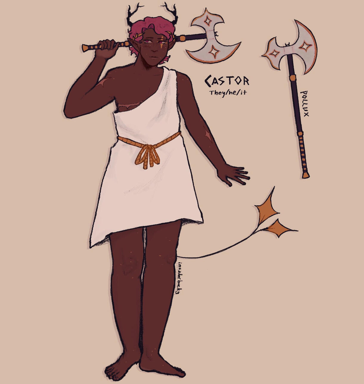 Character Design Concept: Castor, Digital, 2024